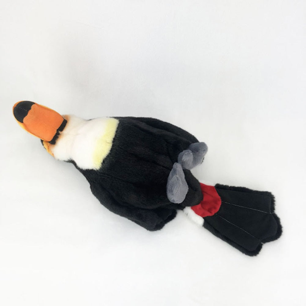Peluche morbido a forma di tucano