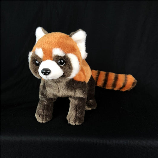 Peluche morbido a forma di panda rosso