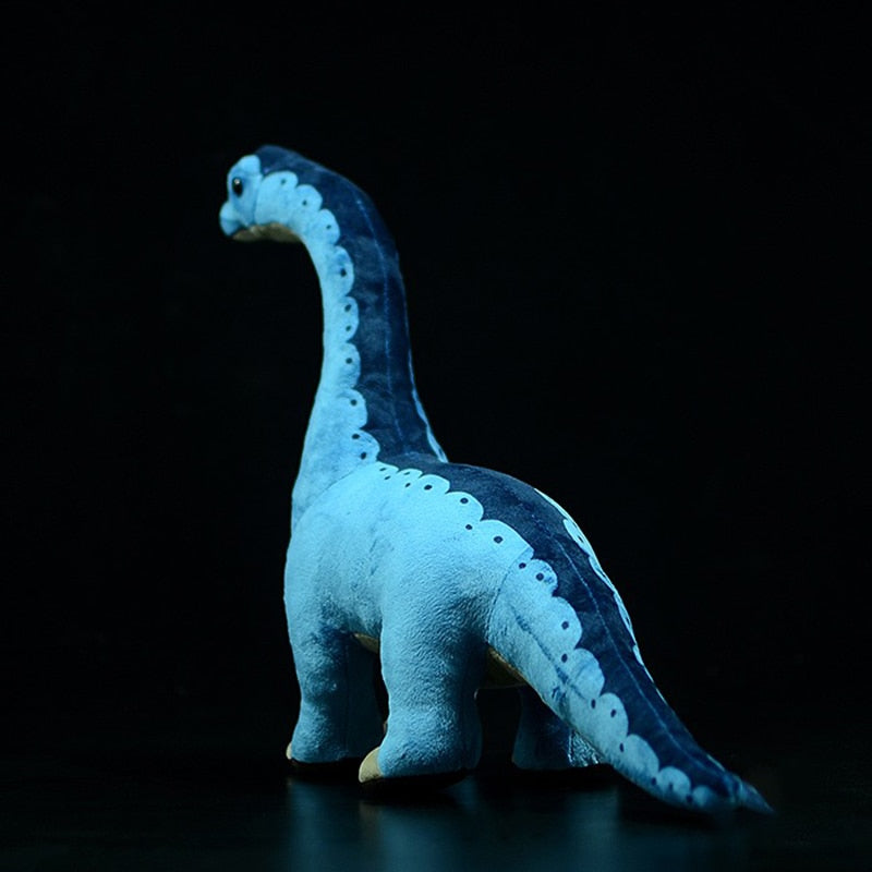Peluche morbido di Brachiosauro blu