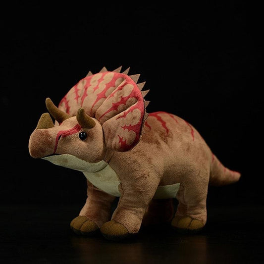 Peluche morbido di dinosauro triceratopo