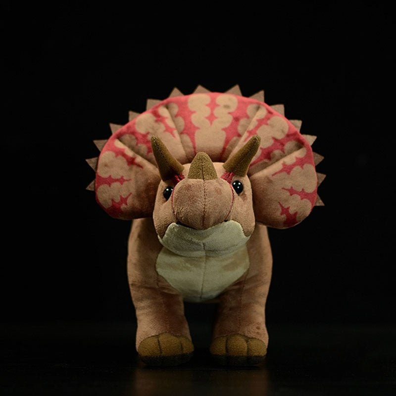 Peluche morbido di dinosauro triceratopo