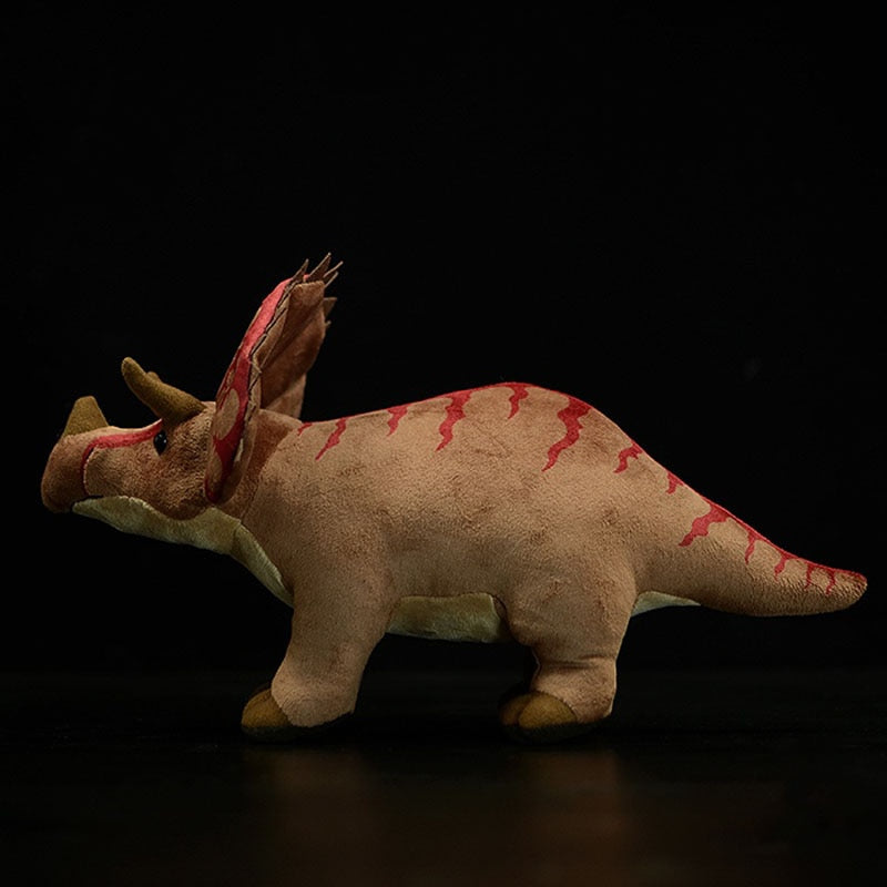 Peluche morbido di dinosauro triceratopo