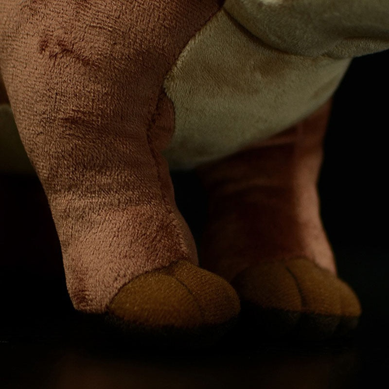 Peluche morbido di dinosauro triceratopo