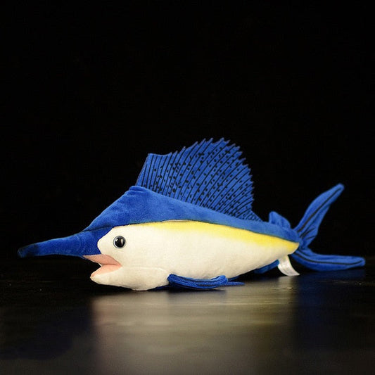 Peluche morbido a forma di pesce vela